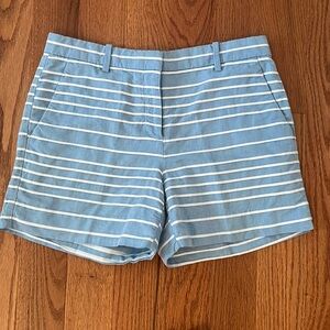 Gap Shorts Weekend Short Blue White Stripes Size 4 Regular 4R